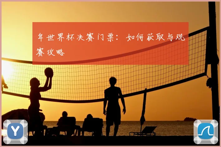 年世界杯决赛门票：如何获取与观赛攻略